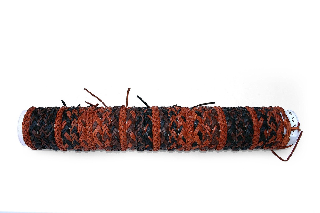 BRACCIALE CUOIO TRECCIA MISTO 