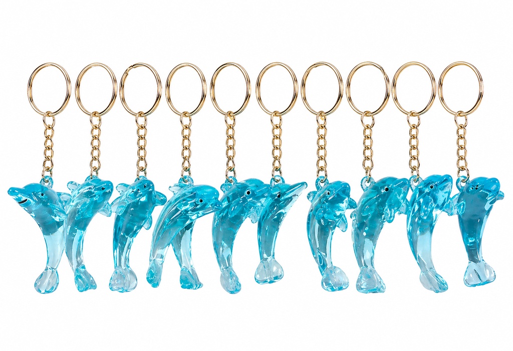 PORTACHIAVI PLAST. DELFINO AZZURRO cm11 