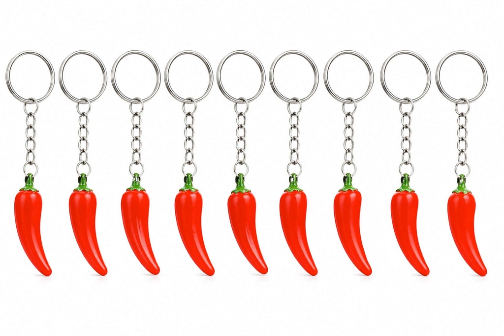 PORTACHIAVI PLASTICA PEPERONCINO 