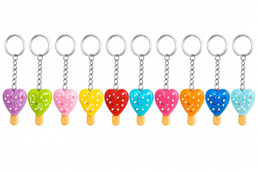PORTACHIAVI PLASTICA GELATO CUORE 