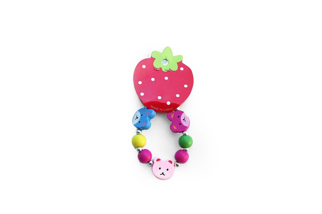 BRACCIALE BIMBA LEGNO  COLORI ASS. 
