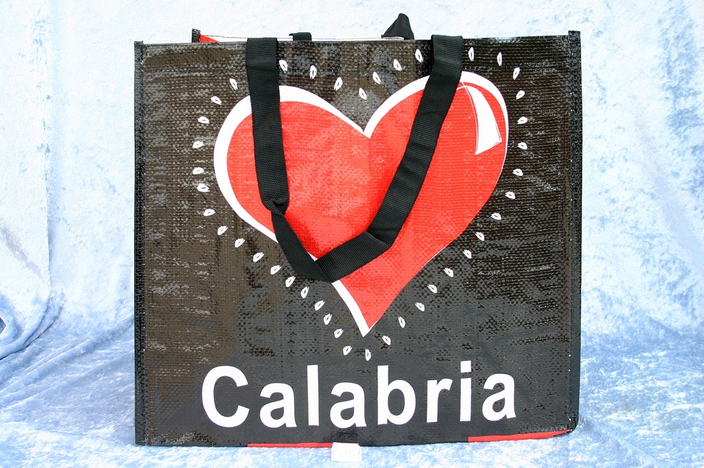 BORSA POLIPROP. INTRECCIATO I LOVE CALABRIA 