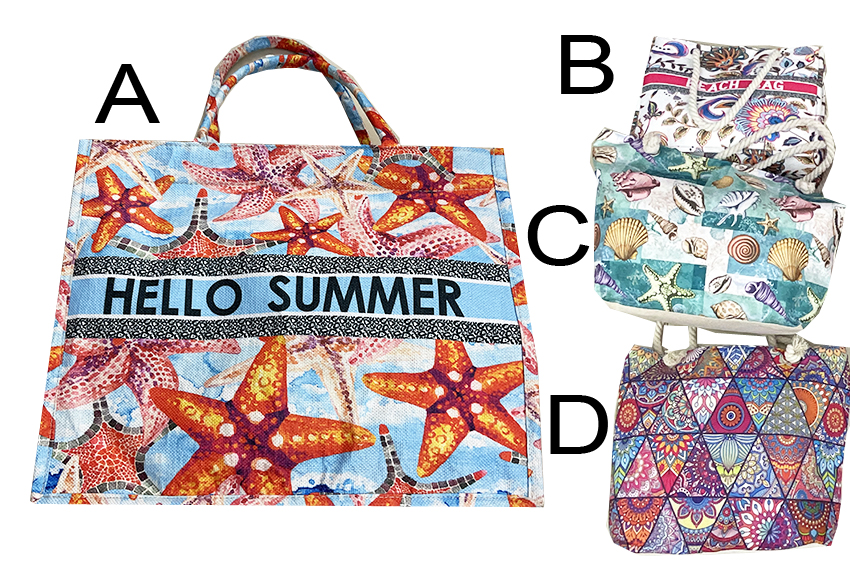 BORSA STOFFA 40*32*15 CM BEACH BAG 