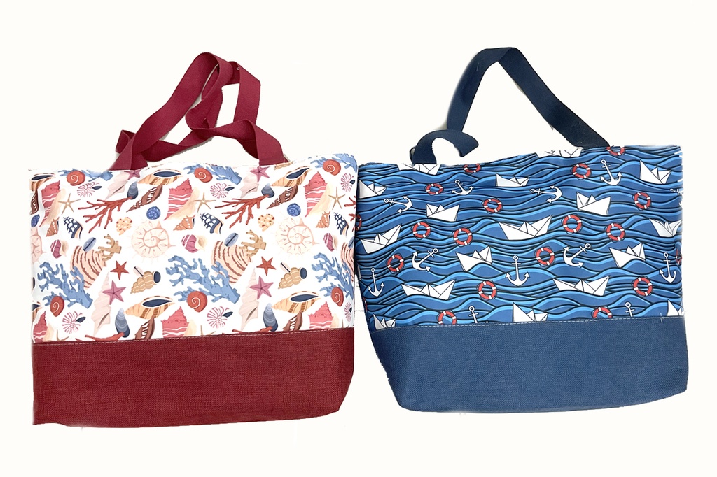 BORSA STOFFA 55*37*15cm ROSSA 