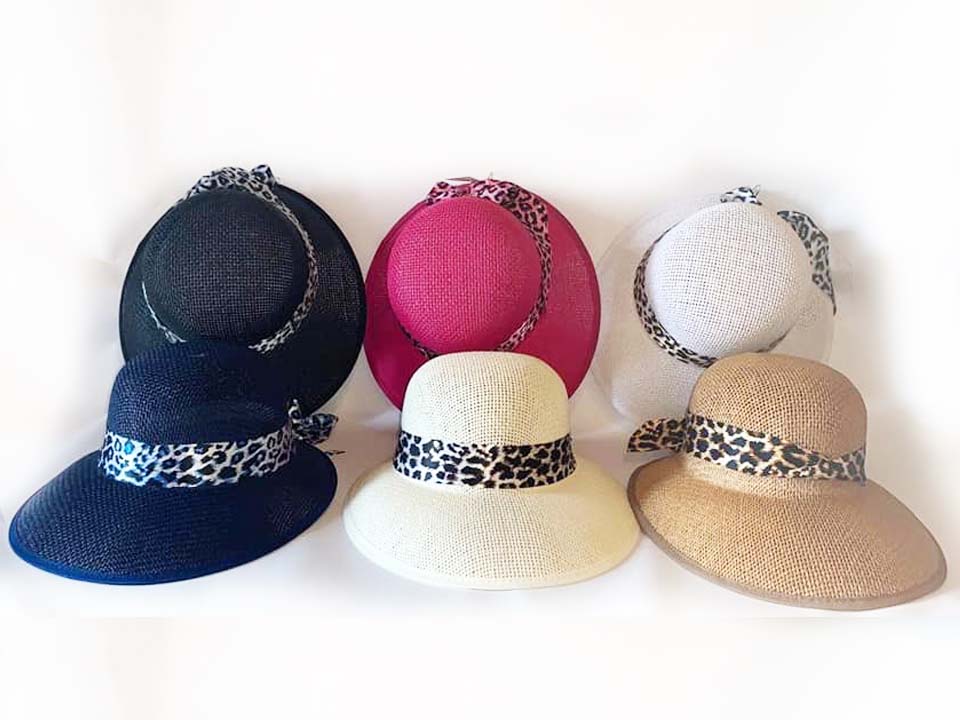 CAPPELLO PAGLIA DONNA C/FRONTINO BIANCO 