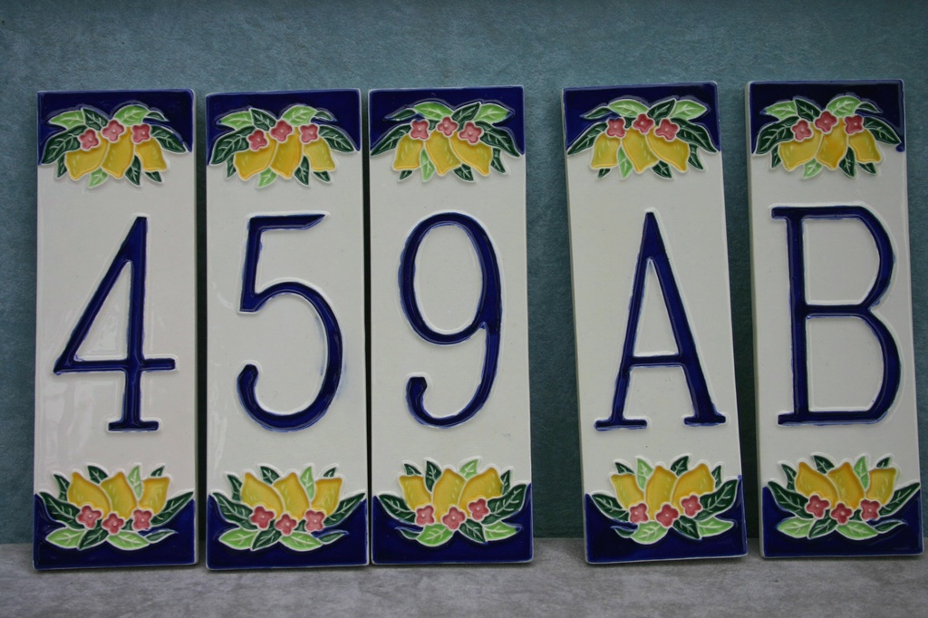 LETTERE CERAMICA 15 x 4,5 - LIMONI 