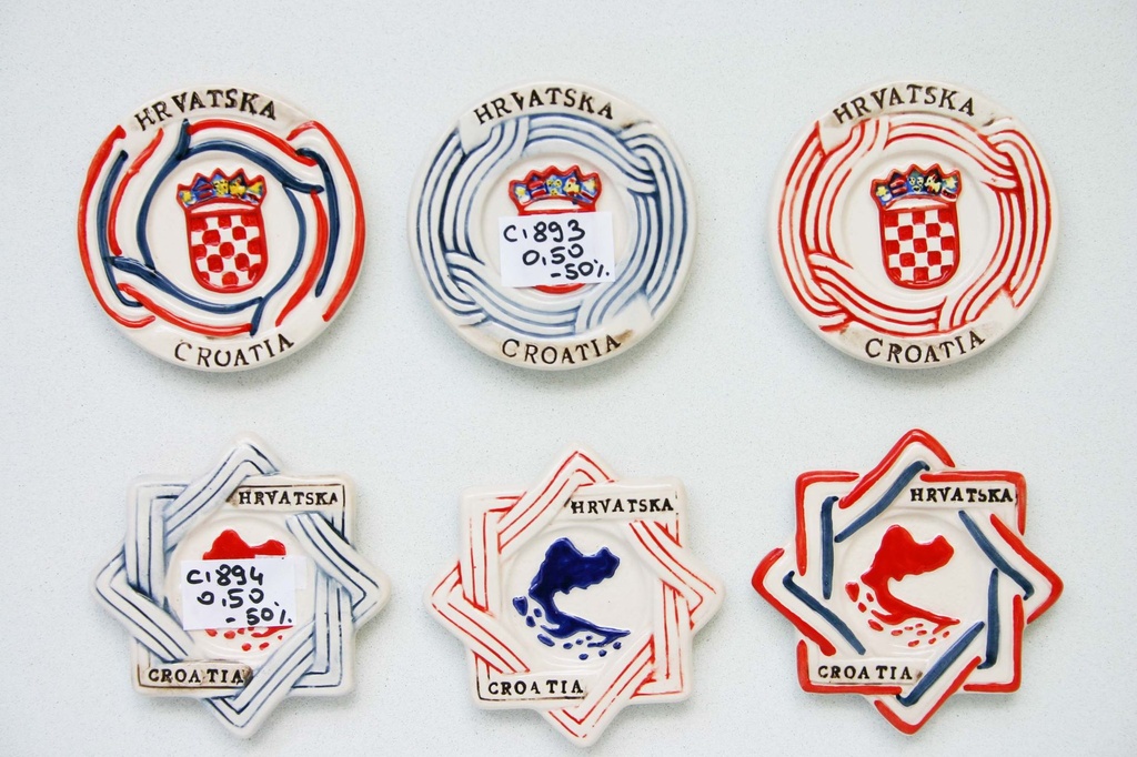 MAGNETE CERAMICA CROAZIA 3 COL.ASS.TI 
