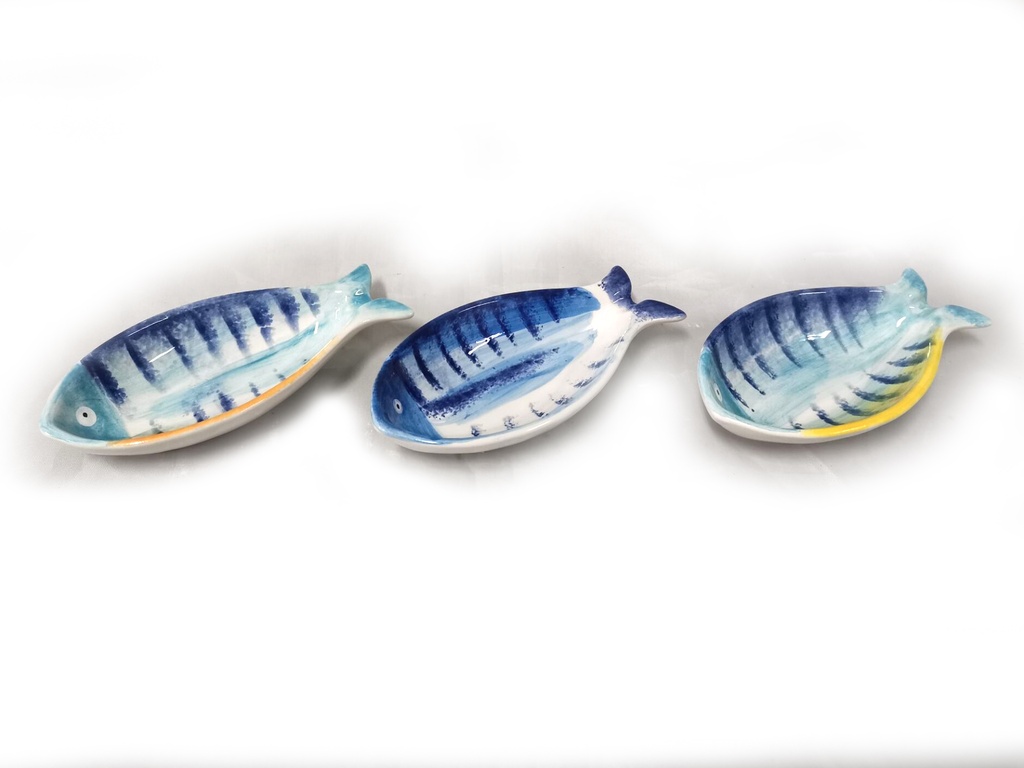POSACENERE CERAMICA PESCE 13 CM 3 COL ASS 