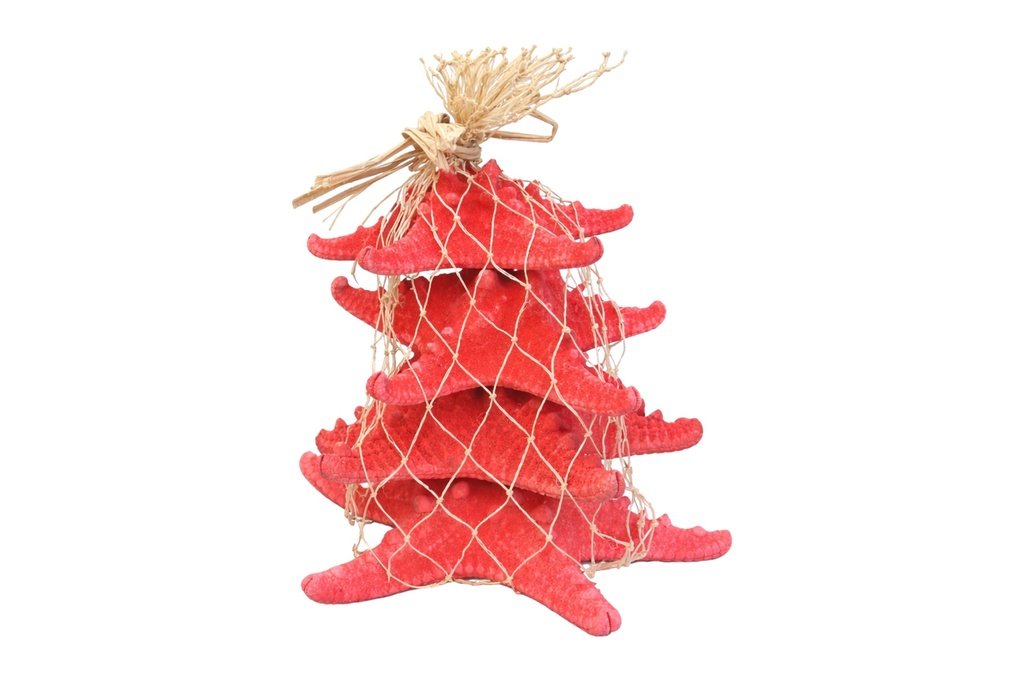 RETE c/STELLE MARINE 4"-6" ROSSE H 25 cm 