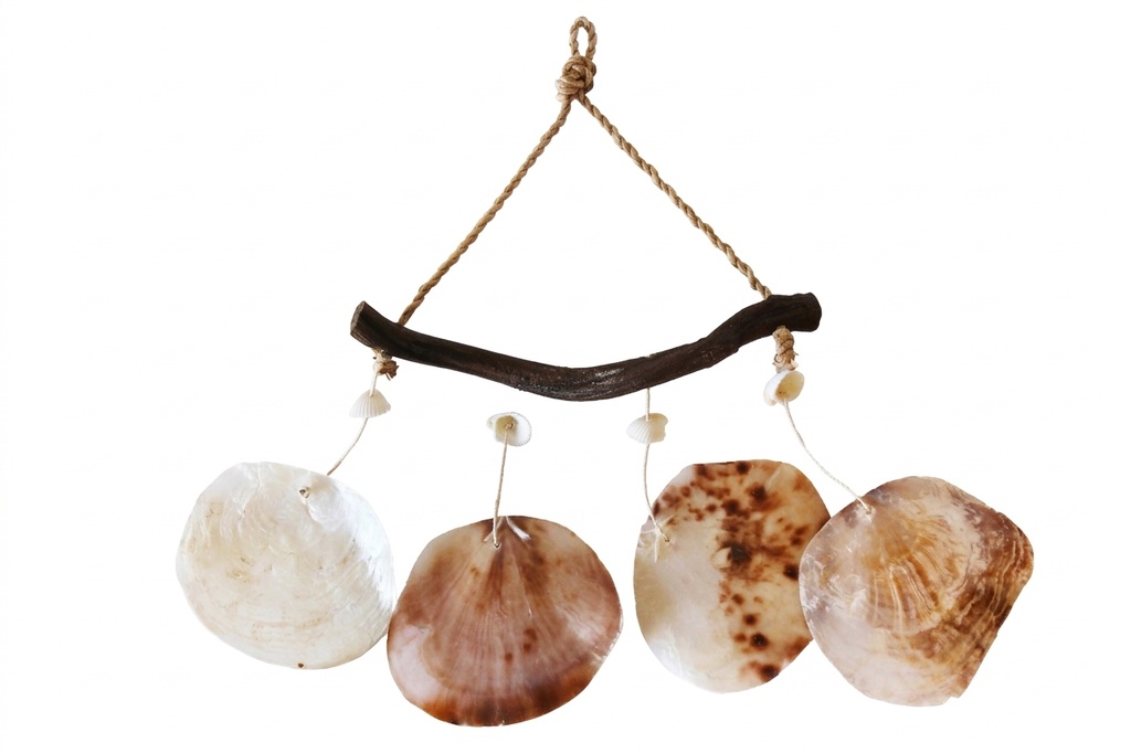 SCACCIAP. RAMO LEGNO (BAGON) C/4FILI CORDA+PLACUNA 
