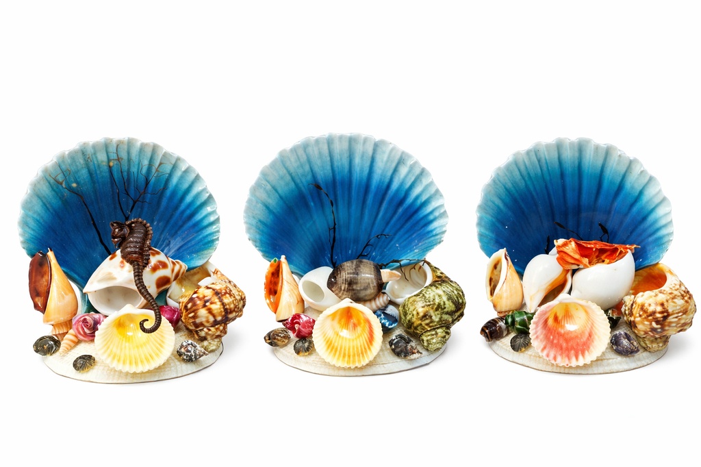 CAPPASANTA MIGNON DIPINTA H.11 PESCE NAT 