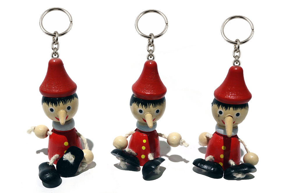 PORTACHIAVI PINOCCHIO LEGNO 