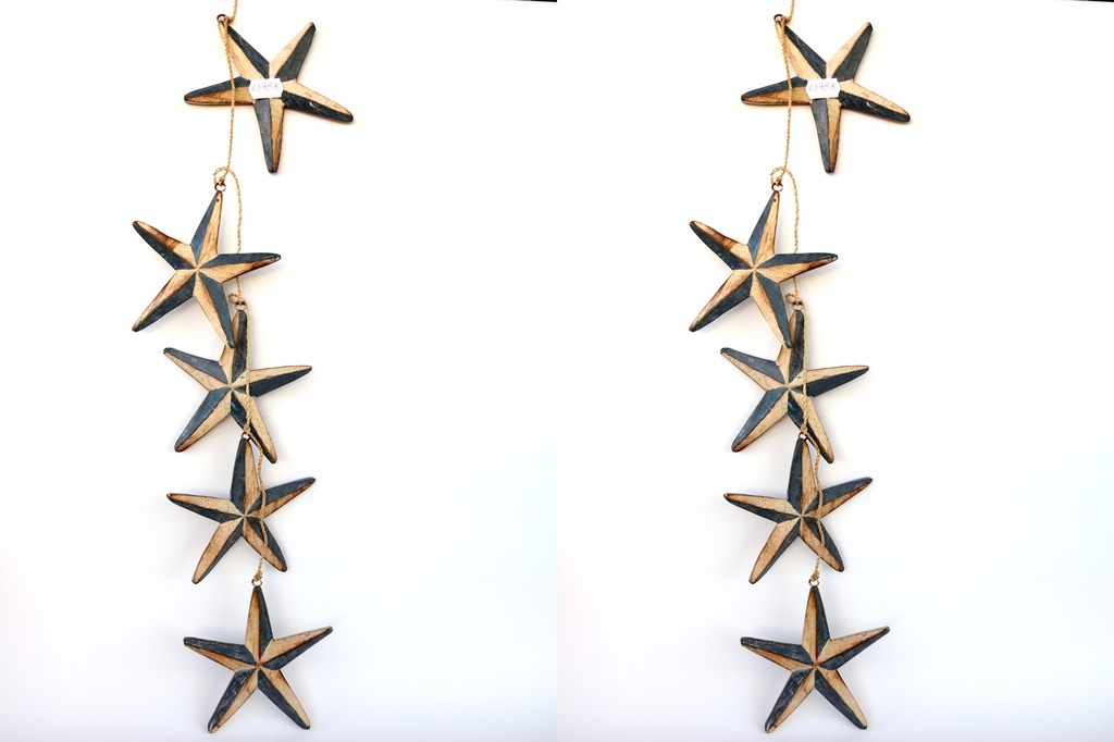CORDA C/5 STELLE LEGNO BLU-NATURALE 