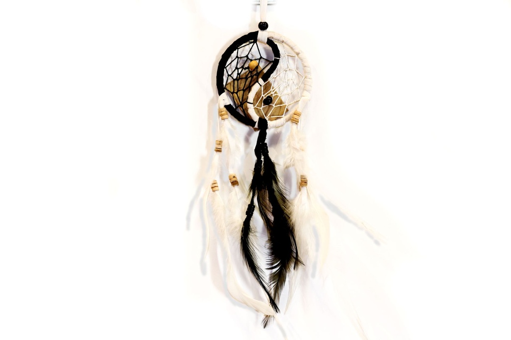 ACCHIAPPASOGNI TAO DIAM 9 CM BIANCO/NERO 
