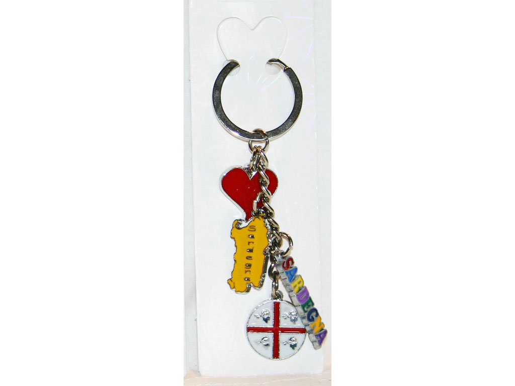 PORTACHIAVI METALLO CHARMES SARDEGNA 