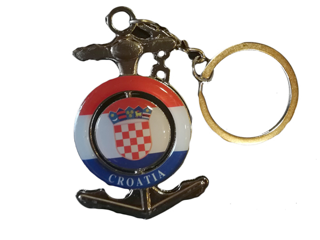 PORTACHIAVE METALLO APRIBOTTIGLIA CROATIA ANCORA 