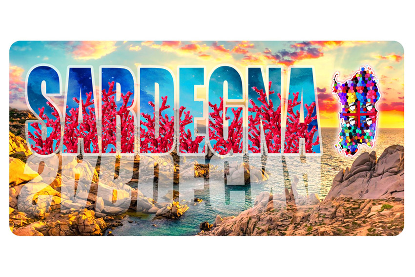 TARGA METALLO 30*15 SARDEGNA 