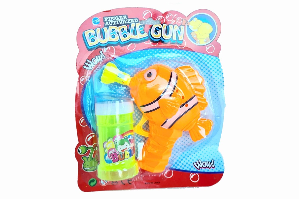 PISTOLA PLASTICA SPARABOLLE SAPONE 