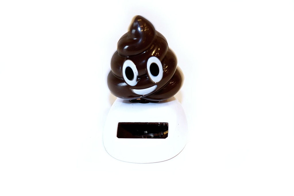 SOGGETTO MARRONE PLASTICA C/MOV SOLARE 