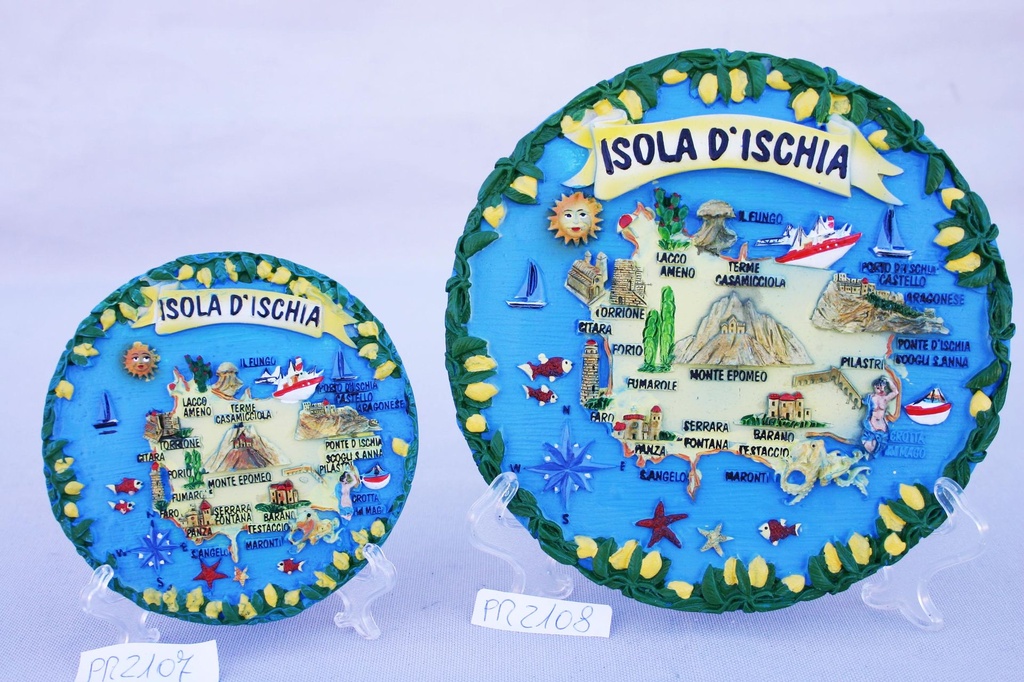 PIATTO RESINA ISOLA D'ISCHIA MED 