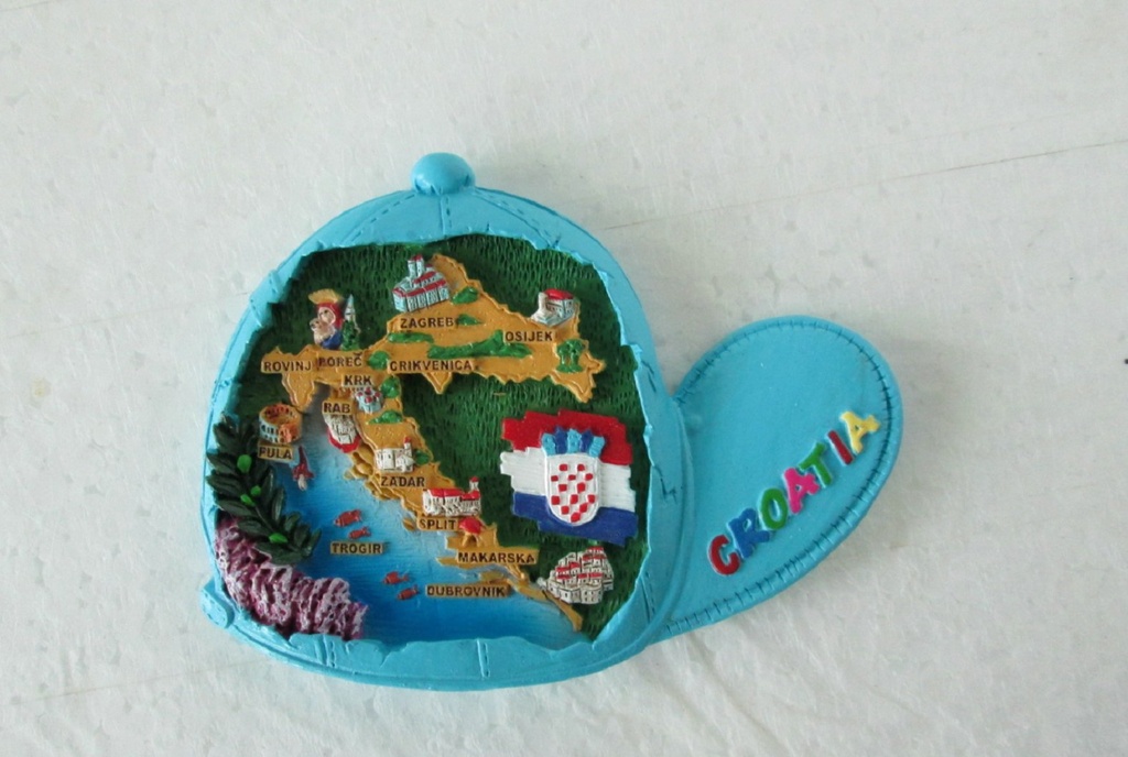 MAGNETE RESINA CAPPELLO CROATIA MAPPA 