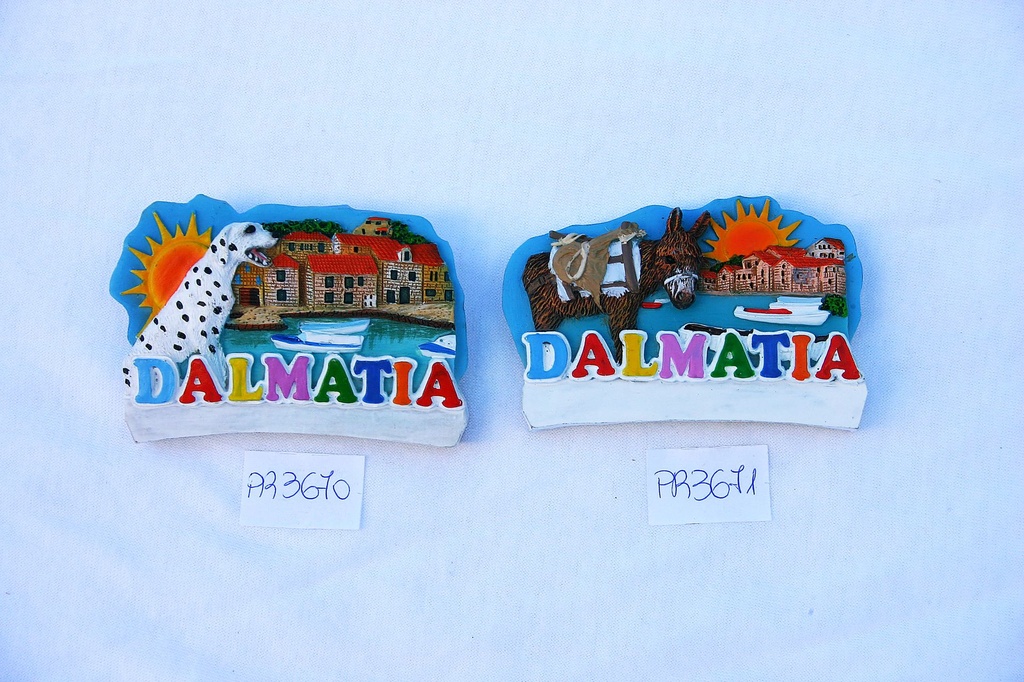 MAGNETI RESINA FORMA C/CANE DALMATIA 