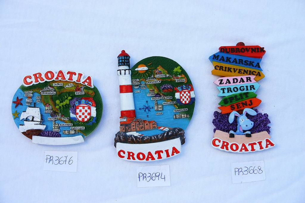 MAGNETI RESINA OVALE MAPPA CROATIA 