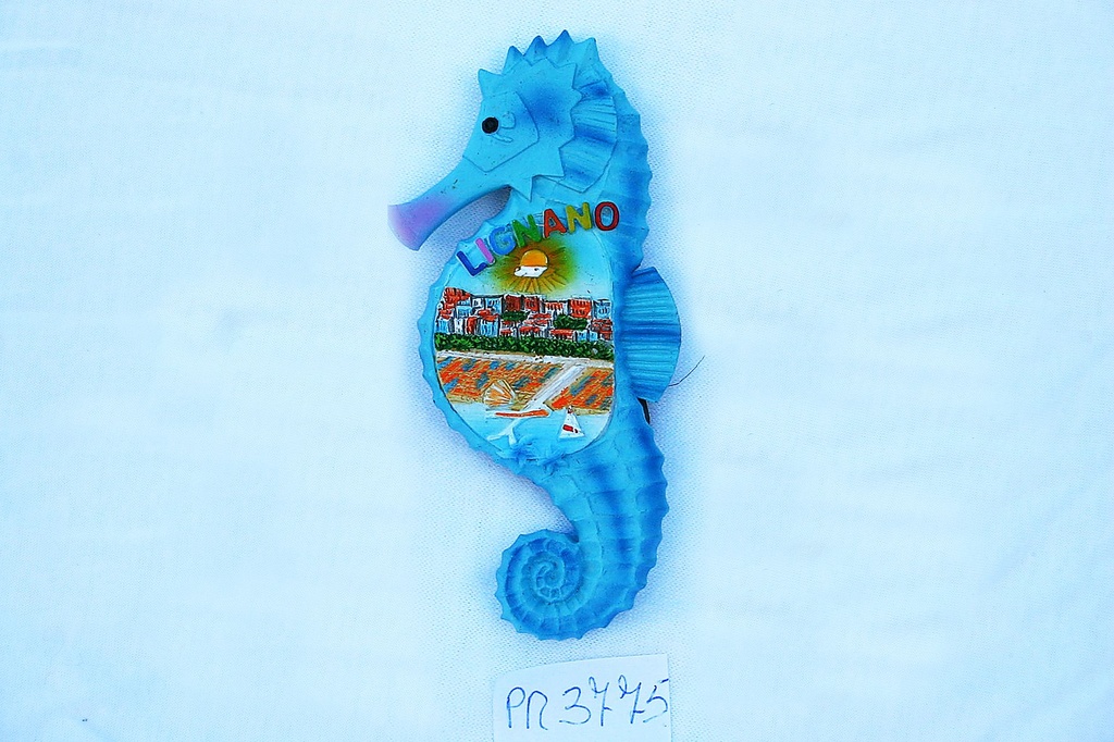 MAGNETE RESINA CAVALLUCCIO VEDUTA LIGNANO 