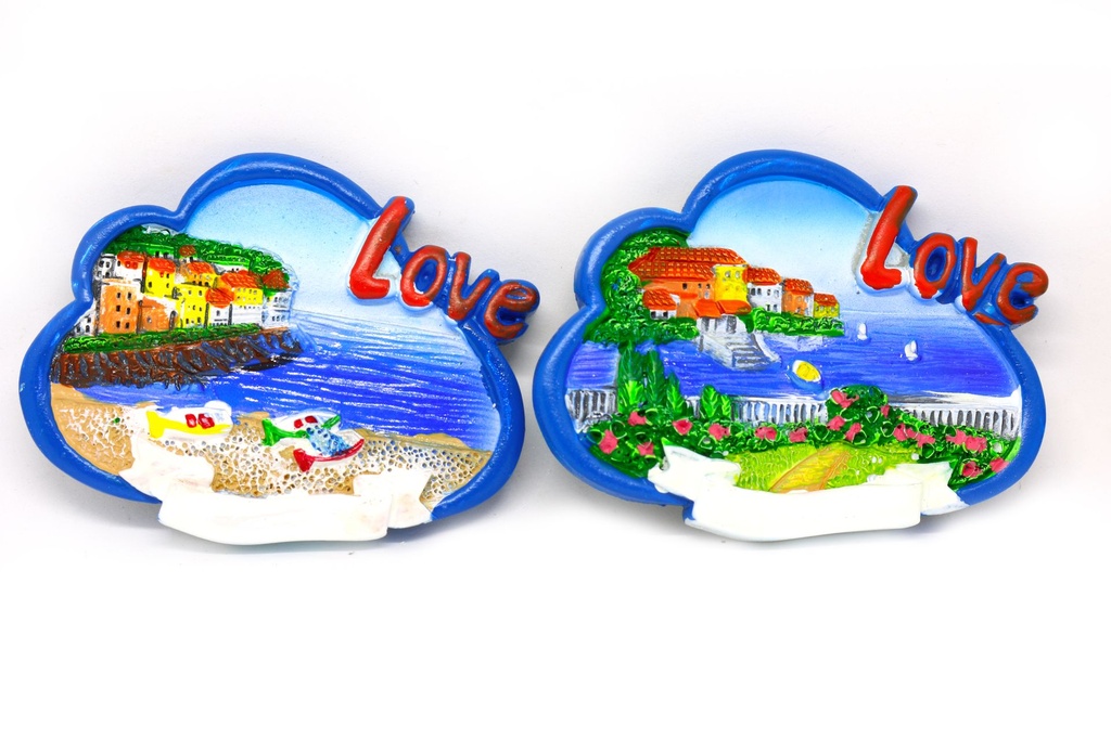MAGNETE RESINA NUVOLA LOVE C/VEDUTA 