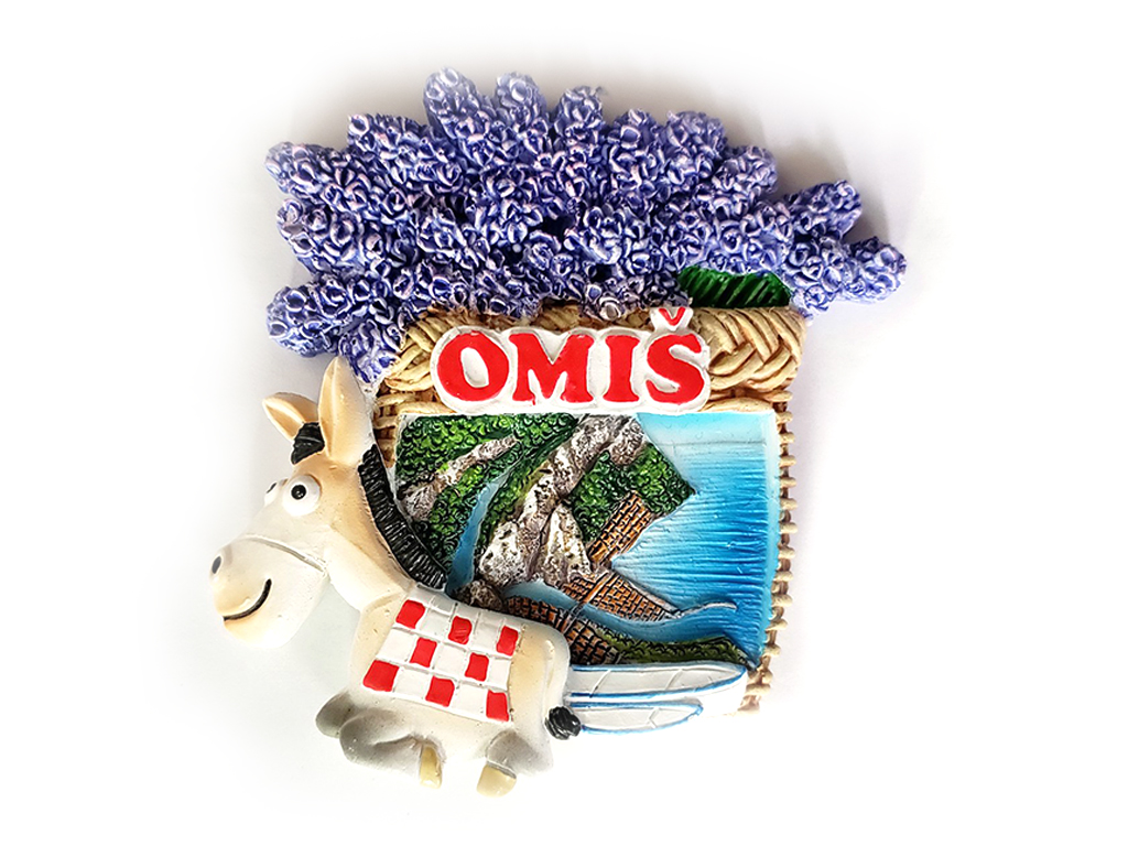 MAGNETE CESTINO LAVANDA E ASINO OMIS 