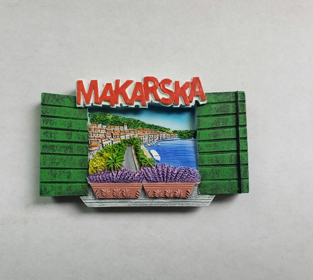 MAGNETE FINESTRA VEDUTA MAKARSKA 