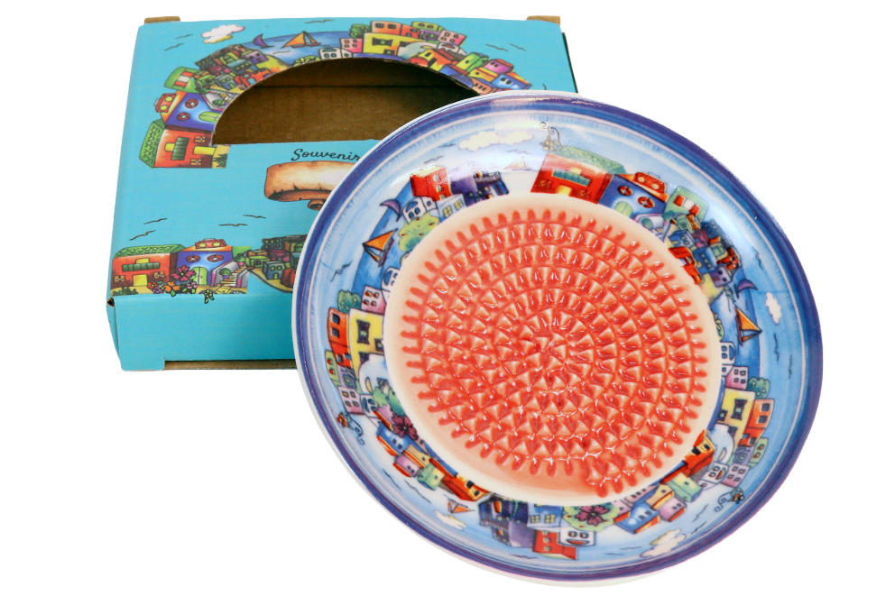 PIATTINO DECORO CERAMICA CASETTE