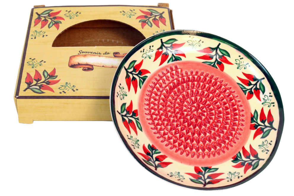 PIATTINO DECORO CERAMICA PEPERONI