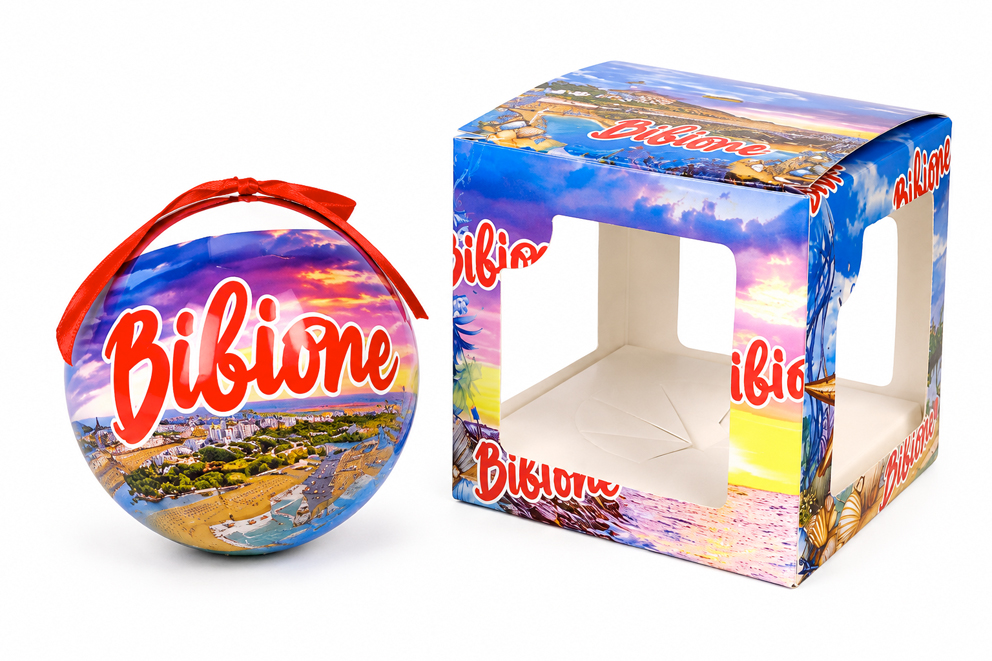 PALLINA DI NATALE IN PLASTICA BIBIONE