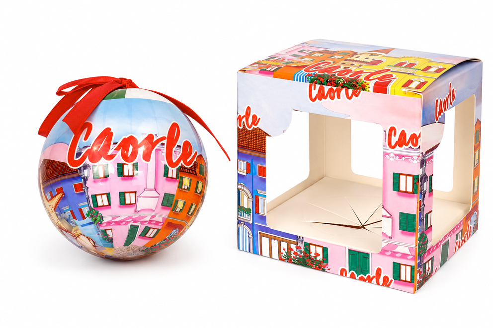 PALLINA DI NATALE IN PLASTICA CAORLE