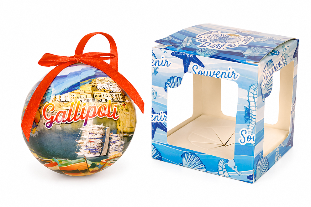 PALLINA DI NATALE IN PLASTICA GALLIPOLI