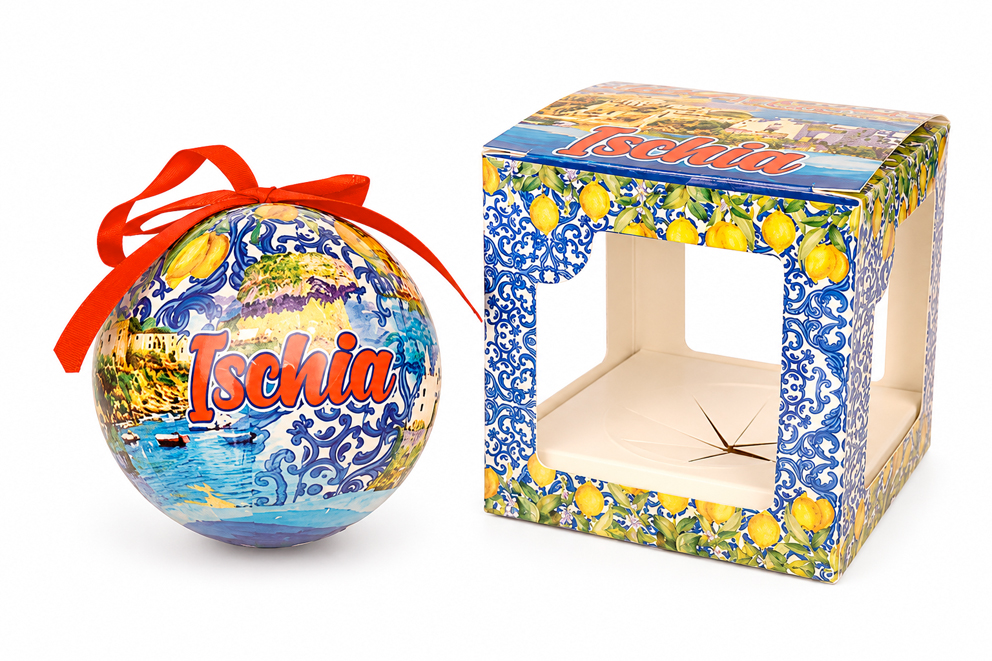 PALLINA DI NATALE IN PLASTICA ISCHIA