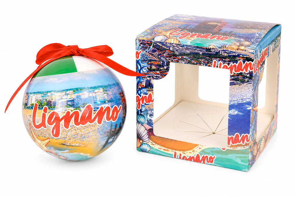 PALLINA DI NATALE IN PLASTICA LIGNANO
