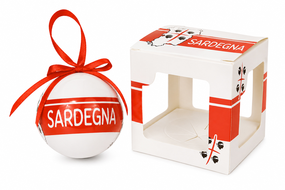 PALLINA DI NATALE IN PLASTICA SARDEGNA