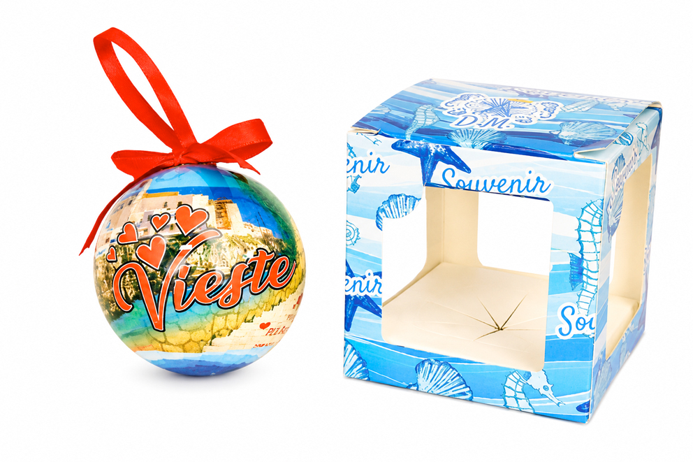 PALLINA DI NATALE IN PLASTICA VIESTE