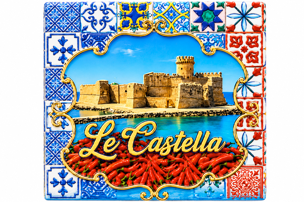 MAGNETE IN MELAMINE LE CASTELLA QUADRATO