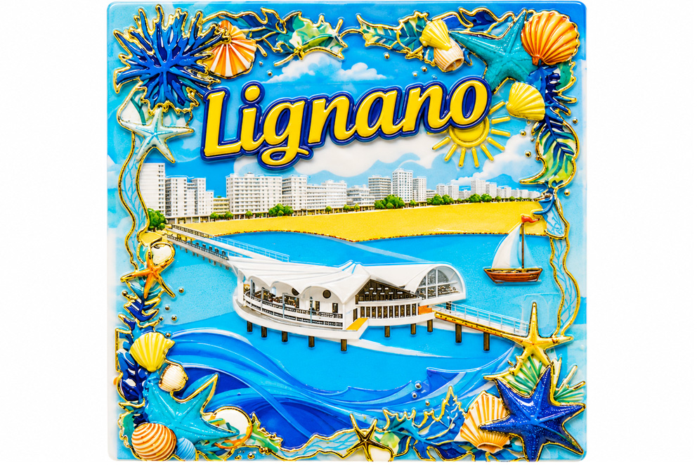 MAGNETE IN MELAMINE LIGNANO QUADRATO