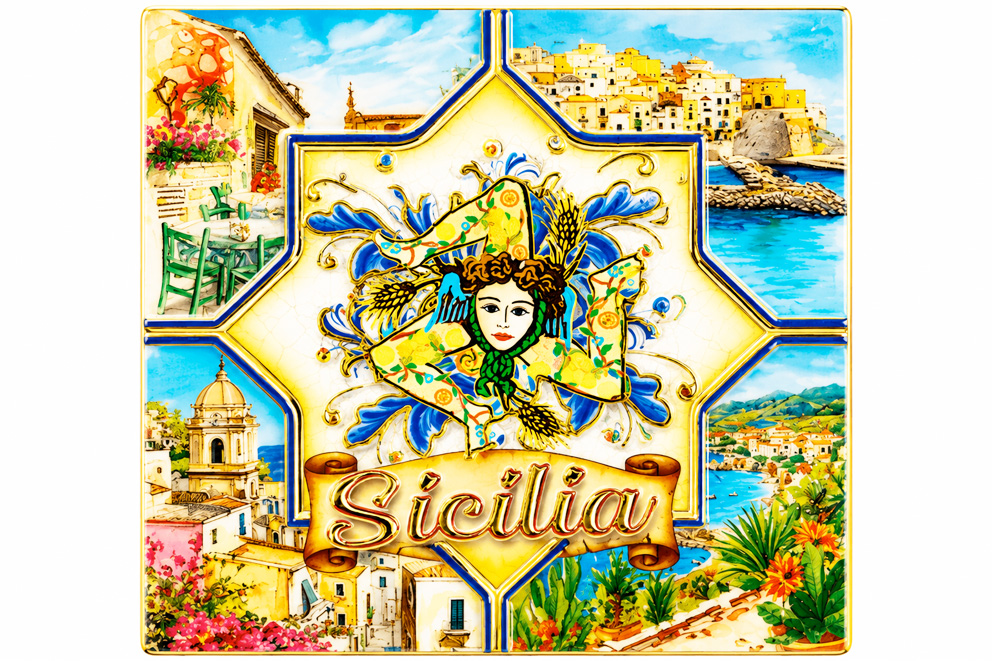 MAGNETE IN MELAMINE SICILIA QUADRATO