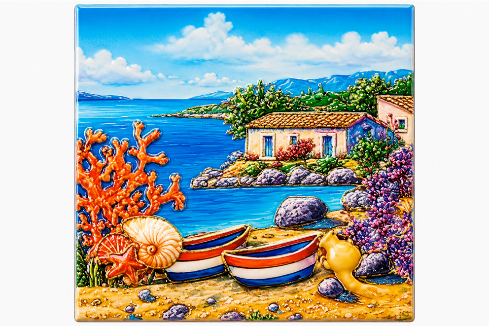 MAGNETE IN MELAMINE CON VISTA BARCHE QUADRATO