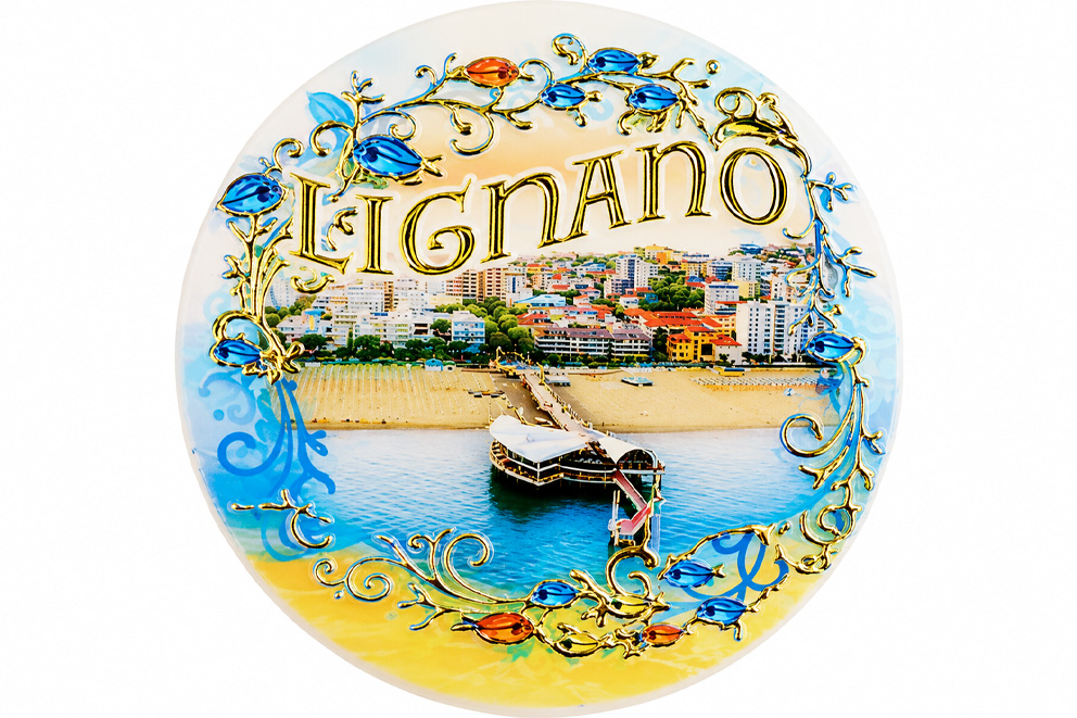 MAGNETE IN MELAMINE LIGNANO TONDO