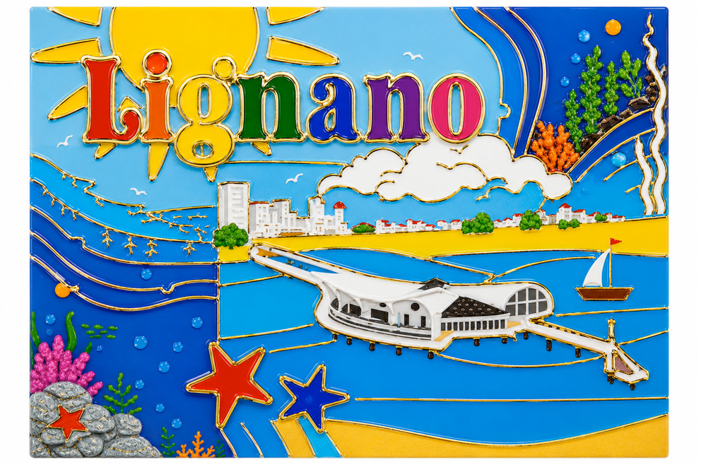 MAGNETE IN MELAMINE LIGNANO RETTANGOLARE
