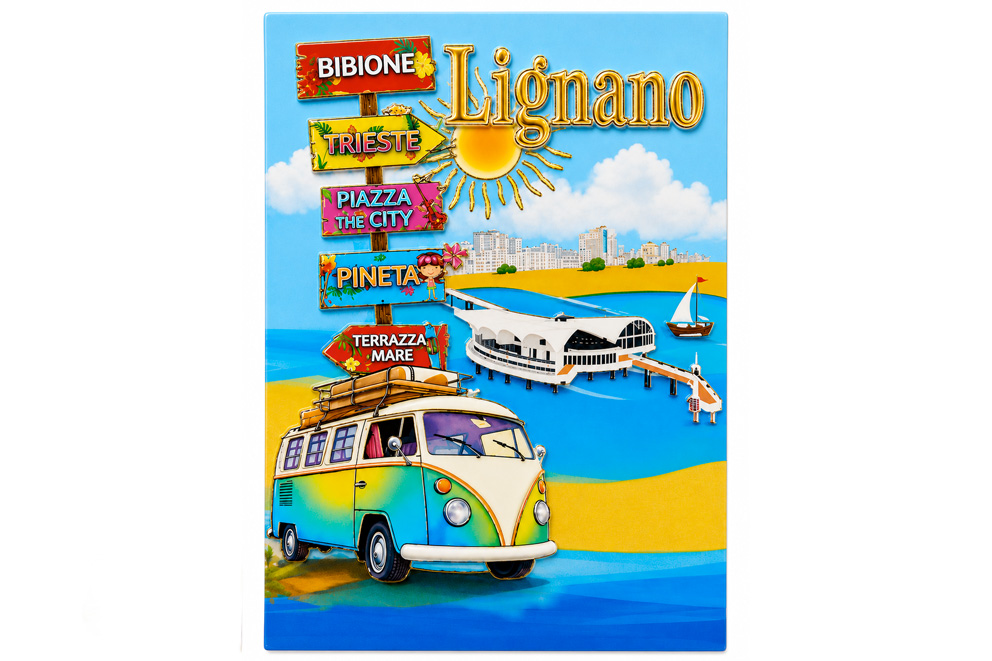 MAGNETE IN MELAMINE LIGNANO RETTANGOLARE