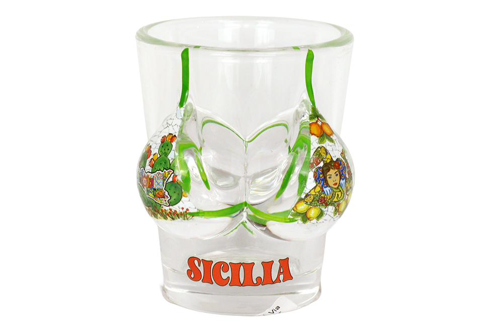 BICCHIERINO VETRO COSTUME SICILIA