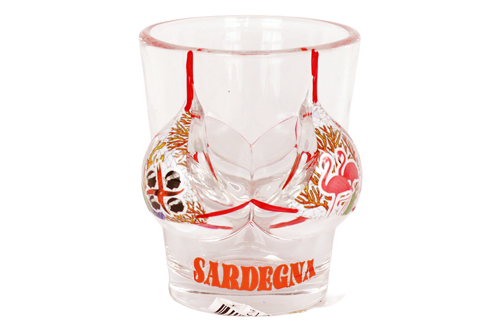 BICCHIERINO VETRO COSTUME SARDEGNA