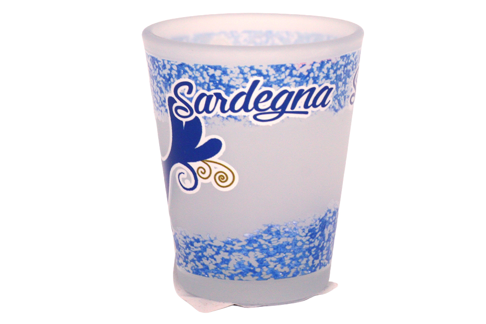 BICCHIERINO VETRO FROSTED STANDARD SARDEGNA PAVONCELLA
